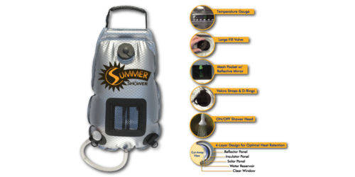 Advanced Elements Premium Solar Summer Shower 3-Gallon