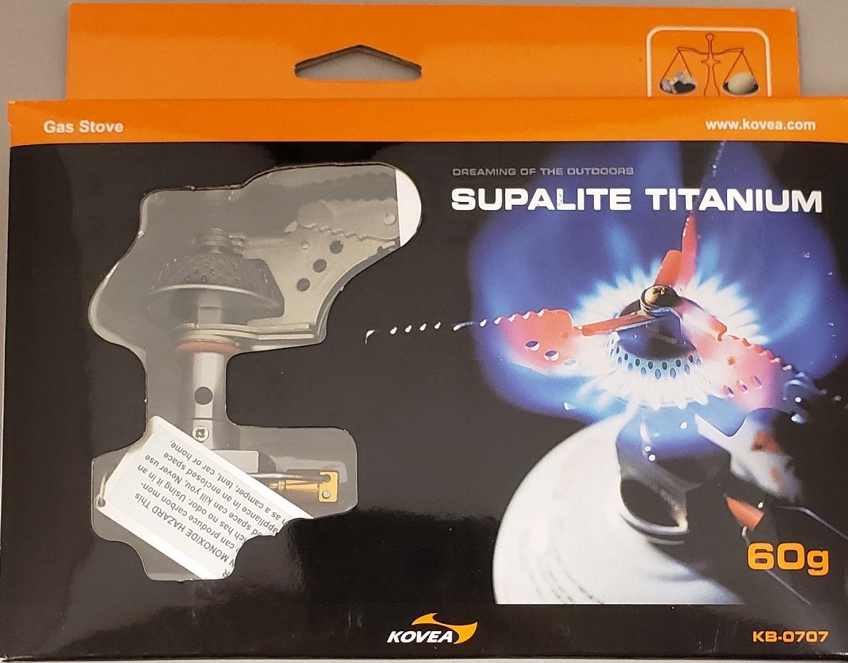 Kovea Supalite Titanium Ultralight Gas Canister Backpacking Stove