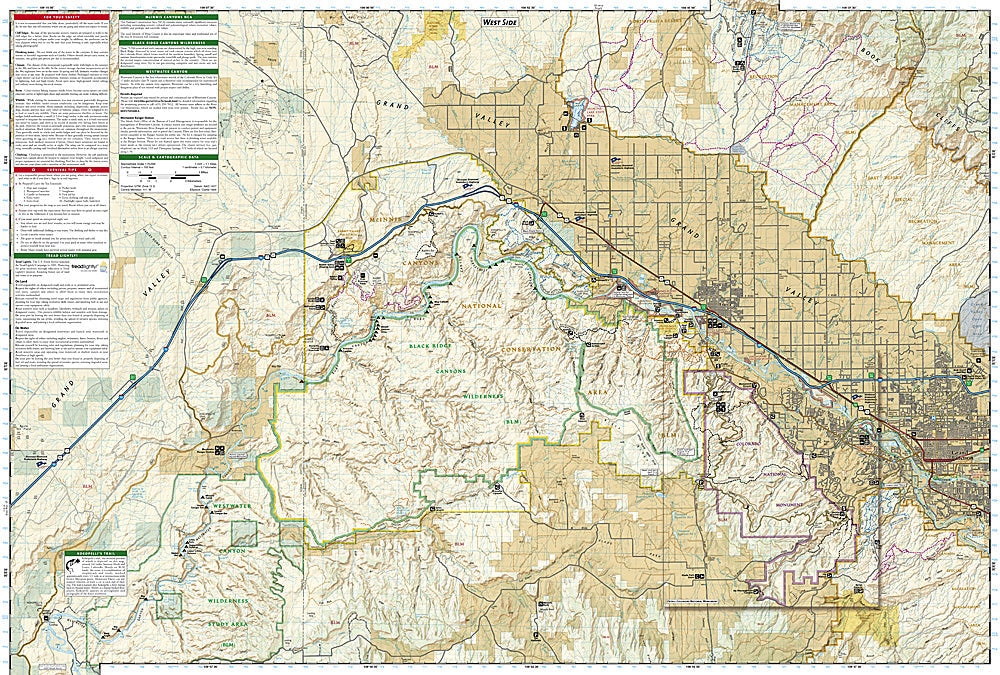 National Geographic Trails Illustrated Colorado National Monument Topo Map TI00000208