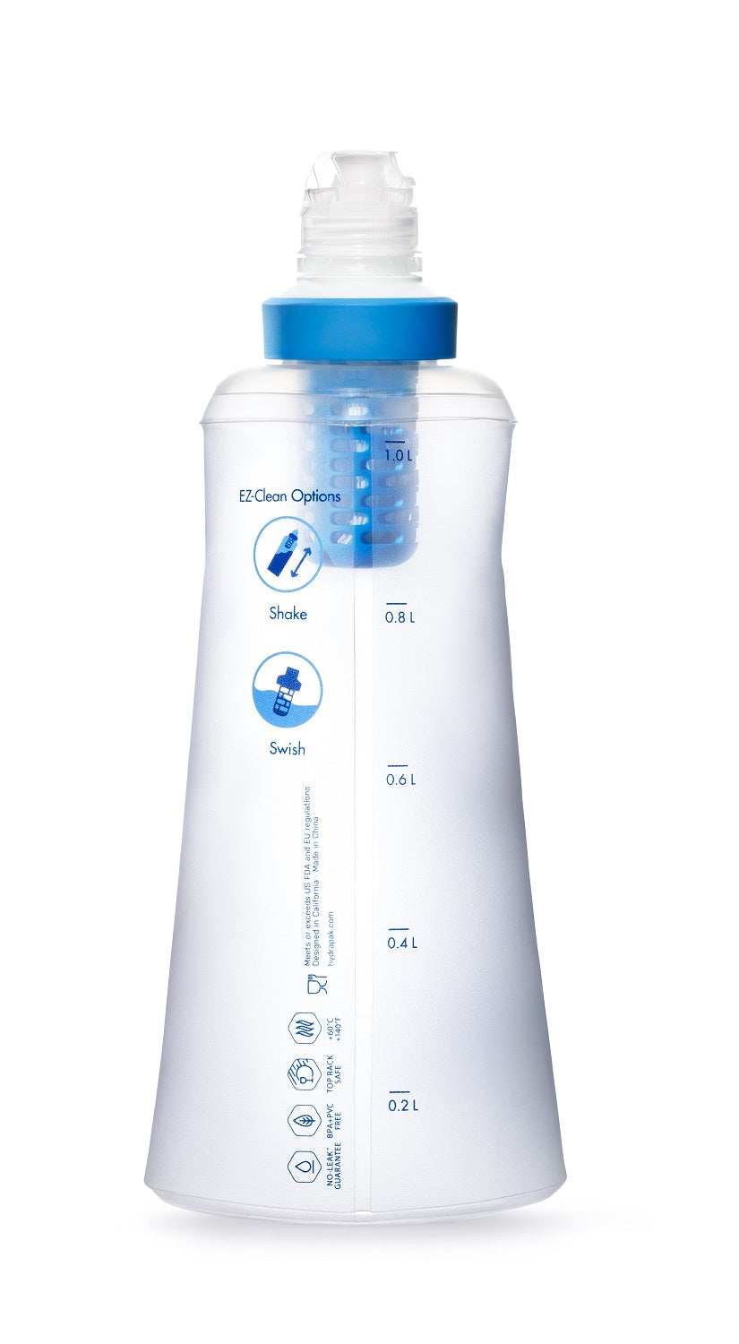 Katadyn BeFree 1.0L Collapsible Bottle Blue w/0.1 Micron Ez-Clean Filter 8018006