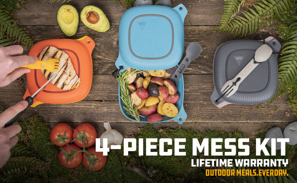 UCO 4-Piece Mess Kit Classic Blue F-MK-CORE4PC