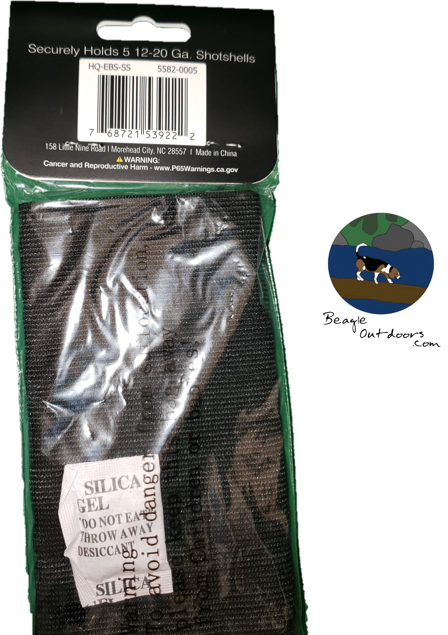 HQ Outfitters Buttstock Shotshell Carrier 5-Loops HQ-EBS-SS