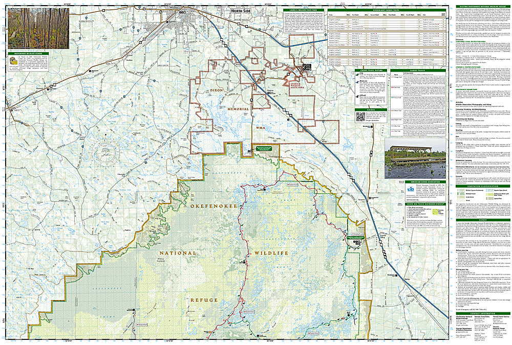 National Geographic Trails Illustrated GA Okefenokee National Wildlife Map TI00000795