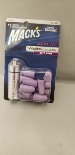 Mack's Shooters / Shooting 29 dB Slim Fit Soft Foam Ear Plugs 7-Pair w/Case