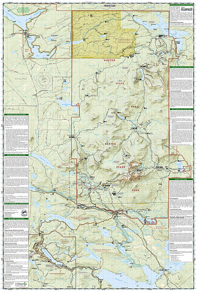 National Geographic Trails Illustrated ME Baxter State Park/Mt Katahdin Map TI00000754