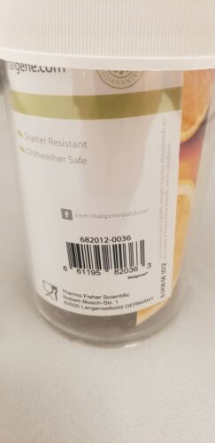 Nalgene 8oz Air-Tight Wide Mouth Kitchen Storage Jar Clear w/White Lid BPA-Free
