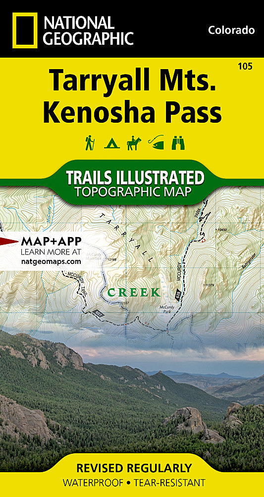 National Geographic Trails Illustrated Colo Tarryall Mtns Kenosha Pass Map TI00000105
