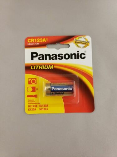 Panasonic CR123A Lithium 3V Camera Photo Battery 1-Pack CR17345-DL/EL123A-K123A