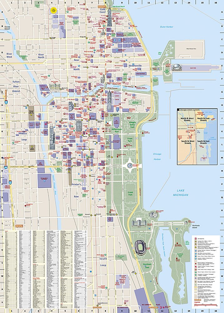National Geographic City Destination Map Chicago IL DC01020311
