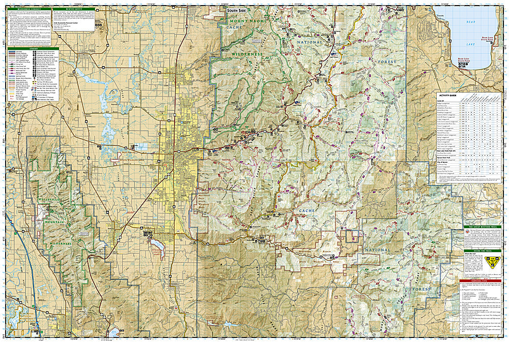 National Geographic Trails Illustrated Utah Logan Bear River Range Trail Map TI00000713