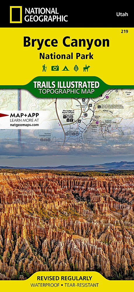 National Geographic Trails Illustrated Utah Bryce Canyon National Park Map TI00000219