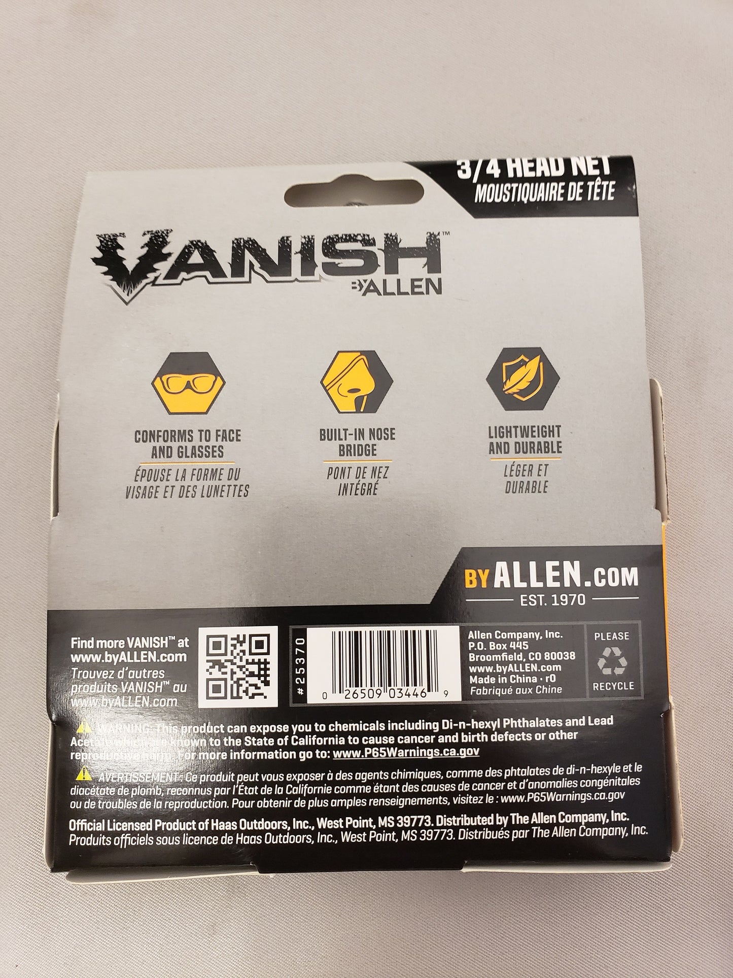 Allen Vanish Visa Form Mesh MOBU Country 3/4 Head Net 25370