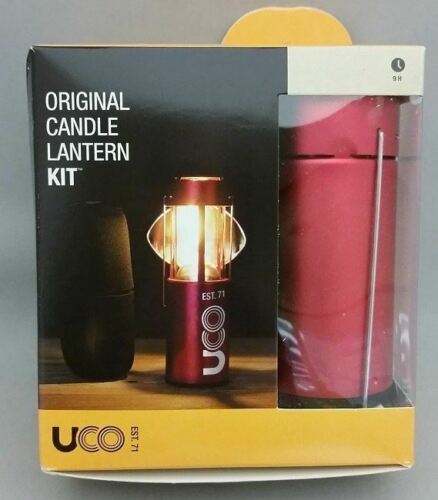 UCO Original Red Candle Lantern Kit w/Side Light Reflector/Cocoon Case/Candle