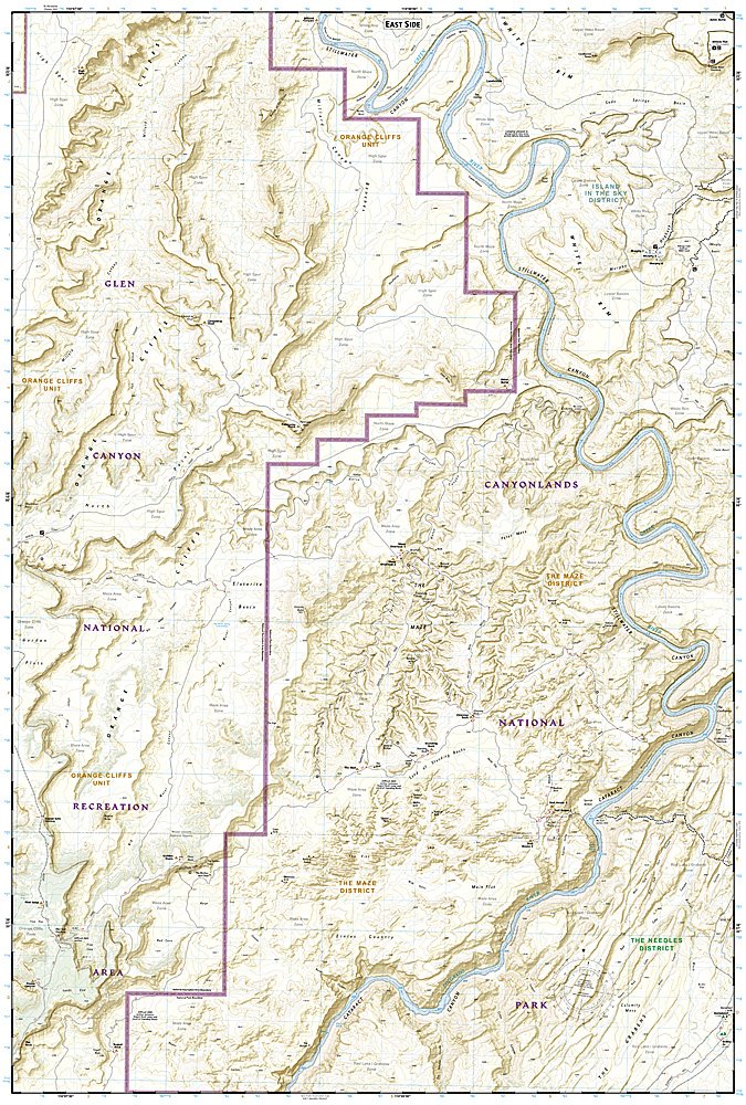 National Geographic Trails Illustrated Utah Canyonlands Maze District Map TI00000312