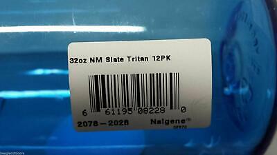 Nalgene Narrow Mouth 32oz BPA Free Tritan Water Bottle Slate Blue w/Black Lid
