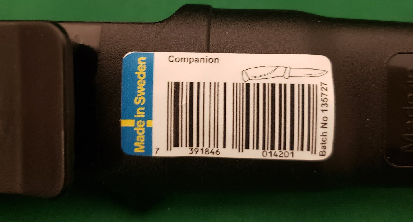 Morakniv Companion 4.1'' Stainless Blade Black Knife w/Black Sheath OEM M-12141