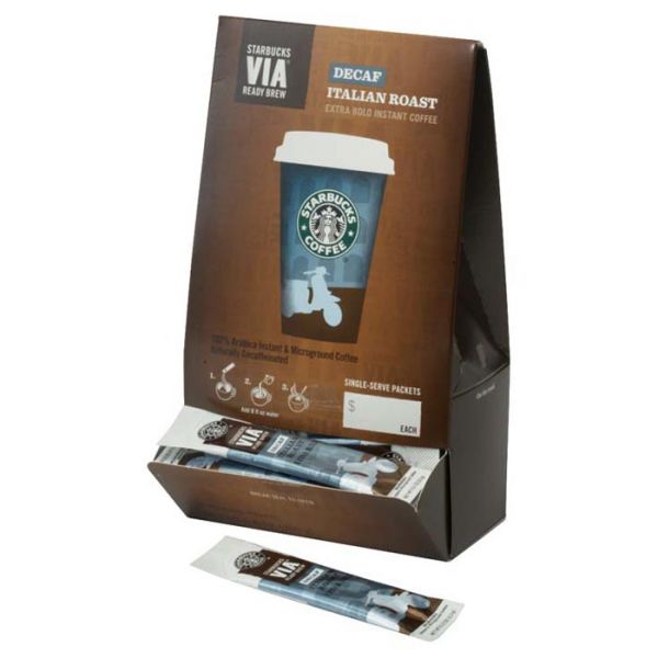 Starbucks VIA Italian Roast Decaf Coffee Single