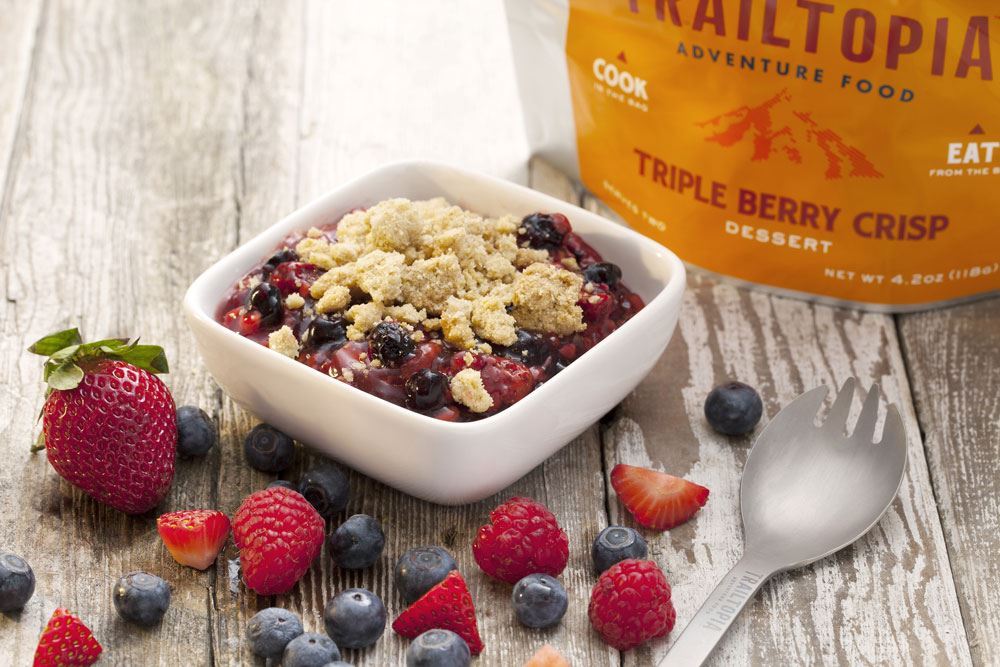 Trailtopia Triple Berry Crisp Dessert 2 Serving