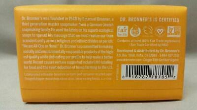 Dr Bronner's / Bronners Hemp Citrus Scent Pure-Castile Magic Bar Soap Organic