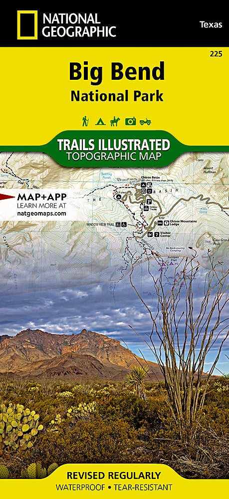 National Geographic Texas Big Bend National Park Trails Illustrated Map TI00000225