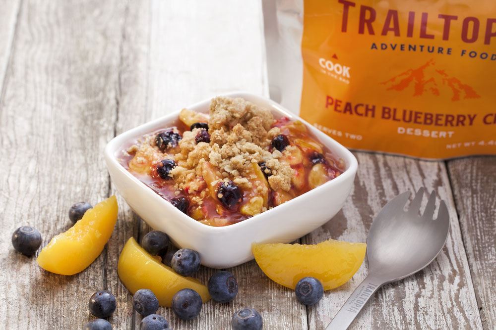 Trailtopia Peach Blueberry Crisp Dessert 2 Serving