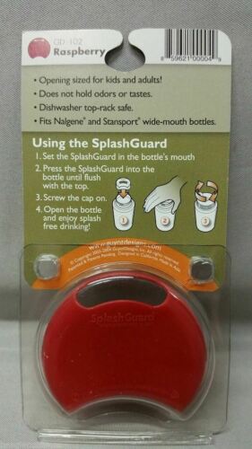 Guyot Designs Splashguard Bottle Sipper Insert Red for Nalgene/Camelbak