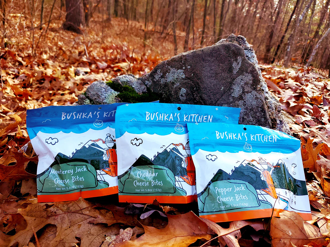 Bushka's Kitchen Monterey Jack Cheese Bites 10-Servings Freeze Dried Food Pouch