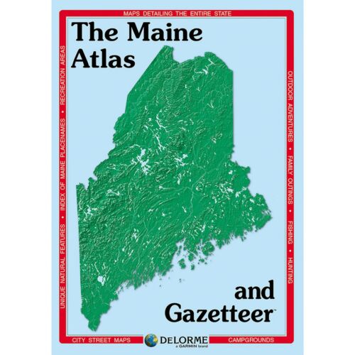 Delorme Maine ME Atlas & Gazetteer Map Newest Edition Topographic / Road Maps