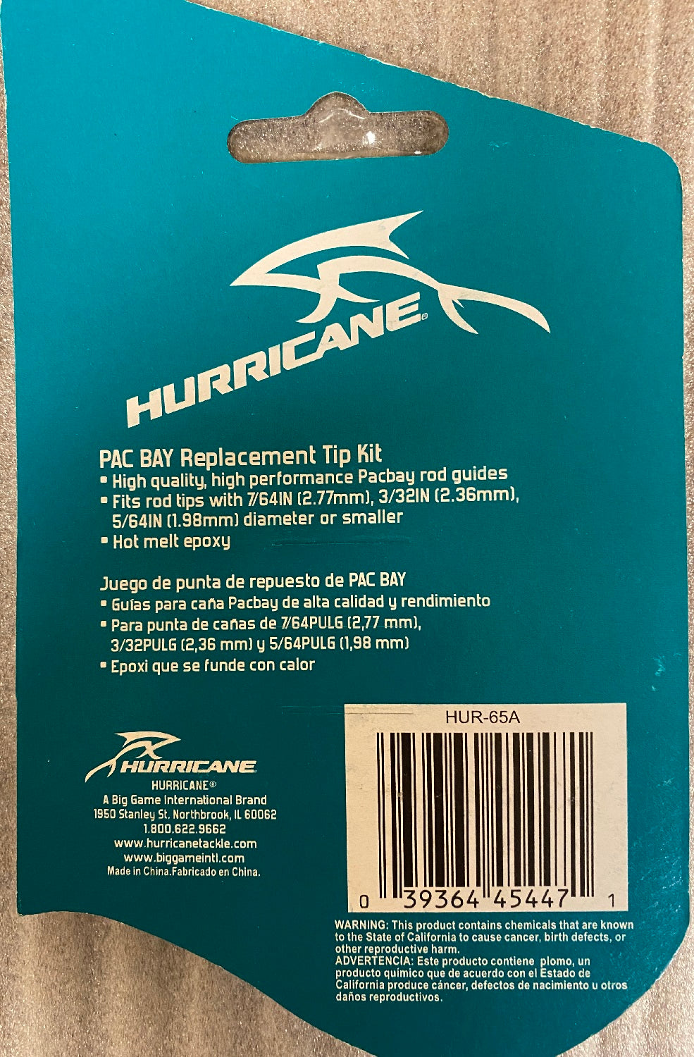 Hurricane Replacement Rod Tip Repair Kit w/Tips & Glue Stick HUR-65A