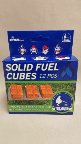 Bleuet Backpacking/Camping 14g Solid Fuel Cubes 12-Pack 15-Min Burn Time Tablets