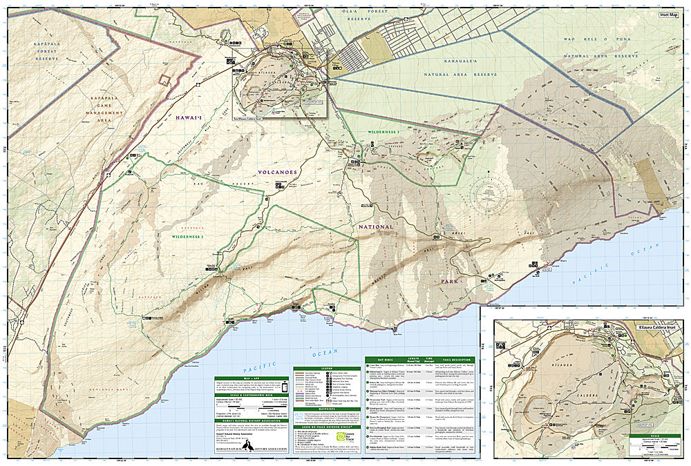 National Geographic Trails Illustrated Hawaii Volcanoes National Park Map 230