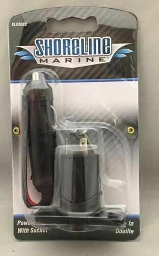 Shoreline Marine 12-Volt Power Plug & Socket w/Weather Cover & Fuse SL52082