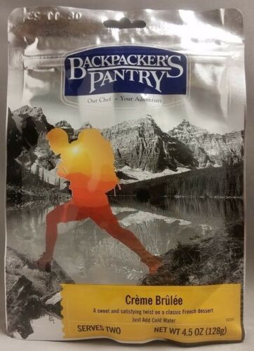 Backpacker's Pantry Creme Brulee w/Burnt Sugar Topping 2-Serving Camping Food
