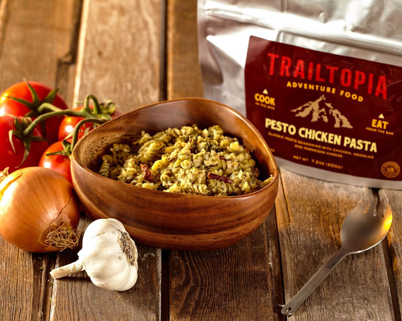 Trailtopia Pesto Chicken Pasta 2 Serving