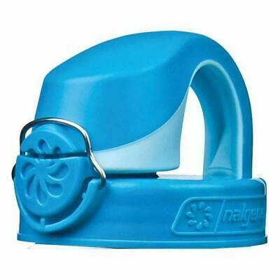 Nalgene On The Fly 24oz Water Bottle Clear Blue w/Glacial Blue OTF Cap--BPA Free