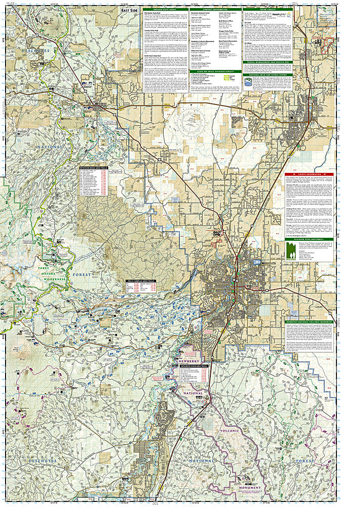 National Geographic Trails Illustrated Oregon Bend/ Three Sisters Map TI00000818