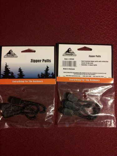 Liberty Mountain Reflective Zipper Pulls 3-Pack for Jackets Backpacks Tents