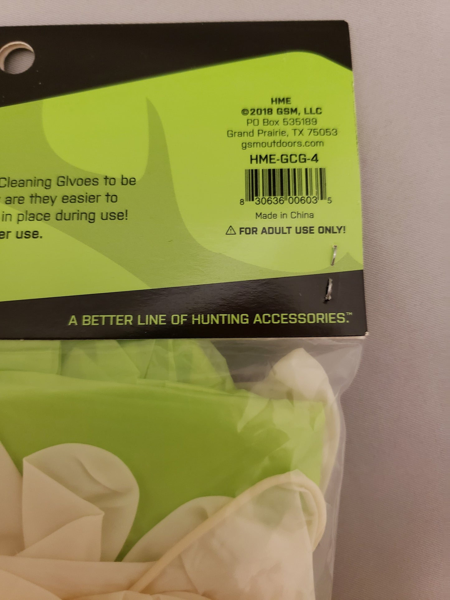 HME Disposable Game Cleaning Gloves 4-Pack HME-GCG-4