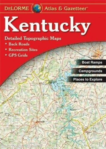 Delorme Kentucky KY Atlas & Gazetteer Map Newest Edition Topographic / Road Maps