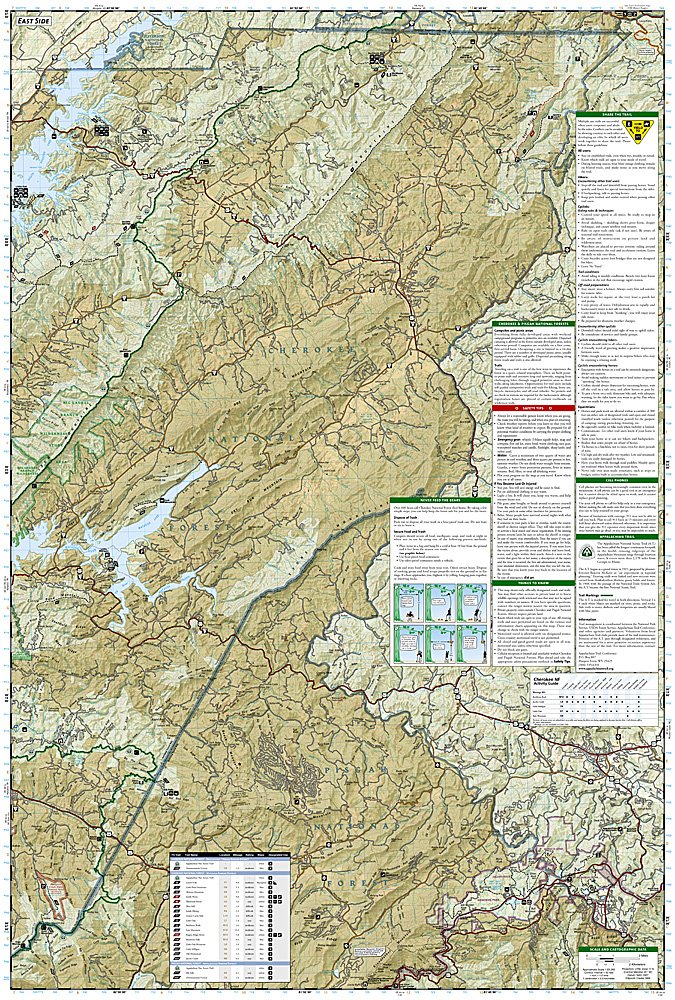 National Geographic Trails Illustrated TN/NC S Holston Lakes Trail Map TI00000783