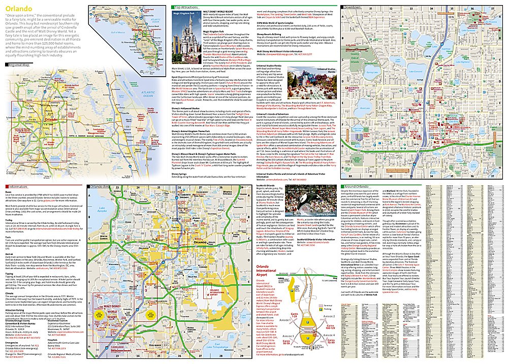 National Geographic City Destination Map Orlando FL DC01020300