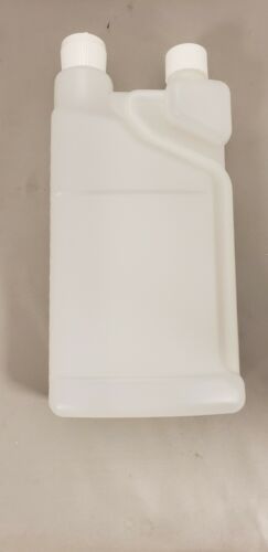 Bettix Twin Neck 32oz Measure & Pour Dispensing Bottle w/Caps + Pivot Spout Cap