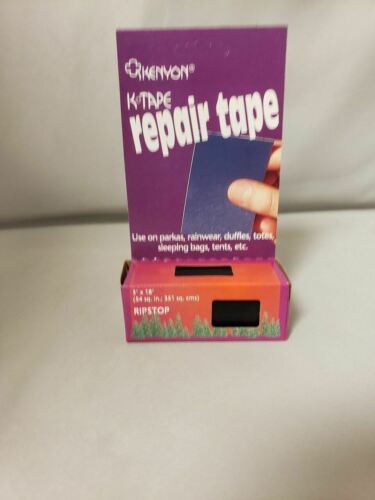 Kenyon K-Tape 3" x 18" Black Ripstop Nylon Adhesive-Backed Repair Tape