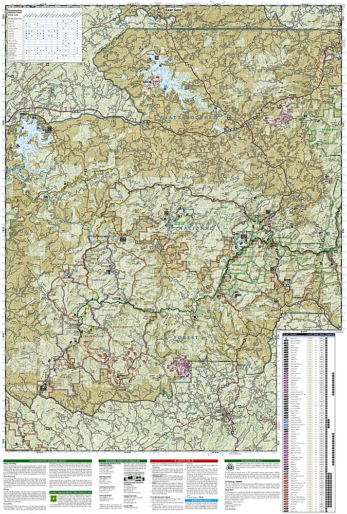 National Geographic Trails Illustrated GA Springer Cohutta Mountains Map TI00000777