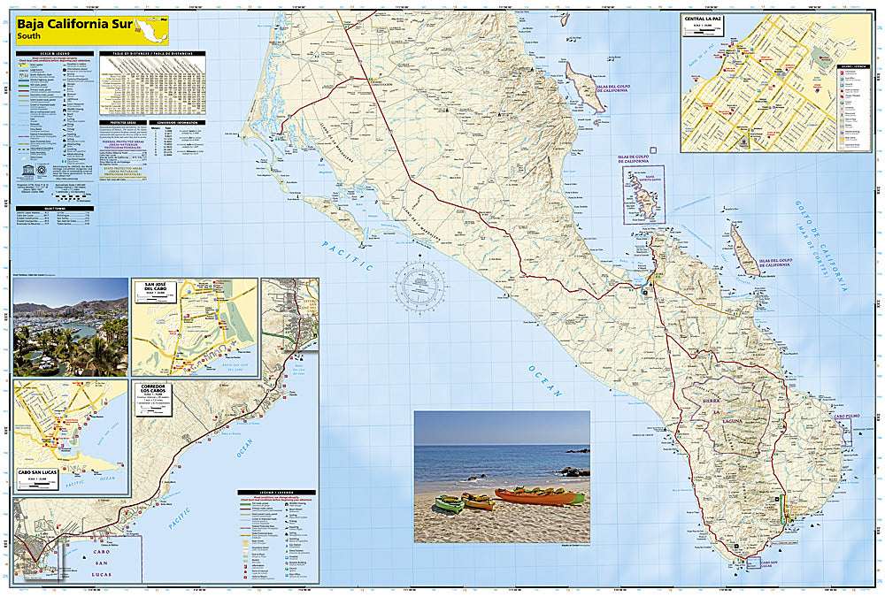 National Geographic Adventure Map Baja South: Baja CA Sur (Mexico) AD00003104