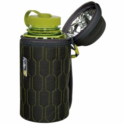 Nalgene Hand Held Insulated 32oz Bottle Sleeve/Carrier w/Zipper Closure Top Gray