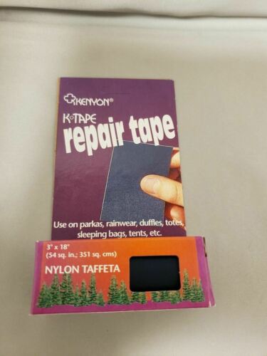 Kenyon K-Tape 3" x 18" Navy Blue Taffeta Nylon Adhesive-Backed Repair Tape