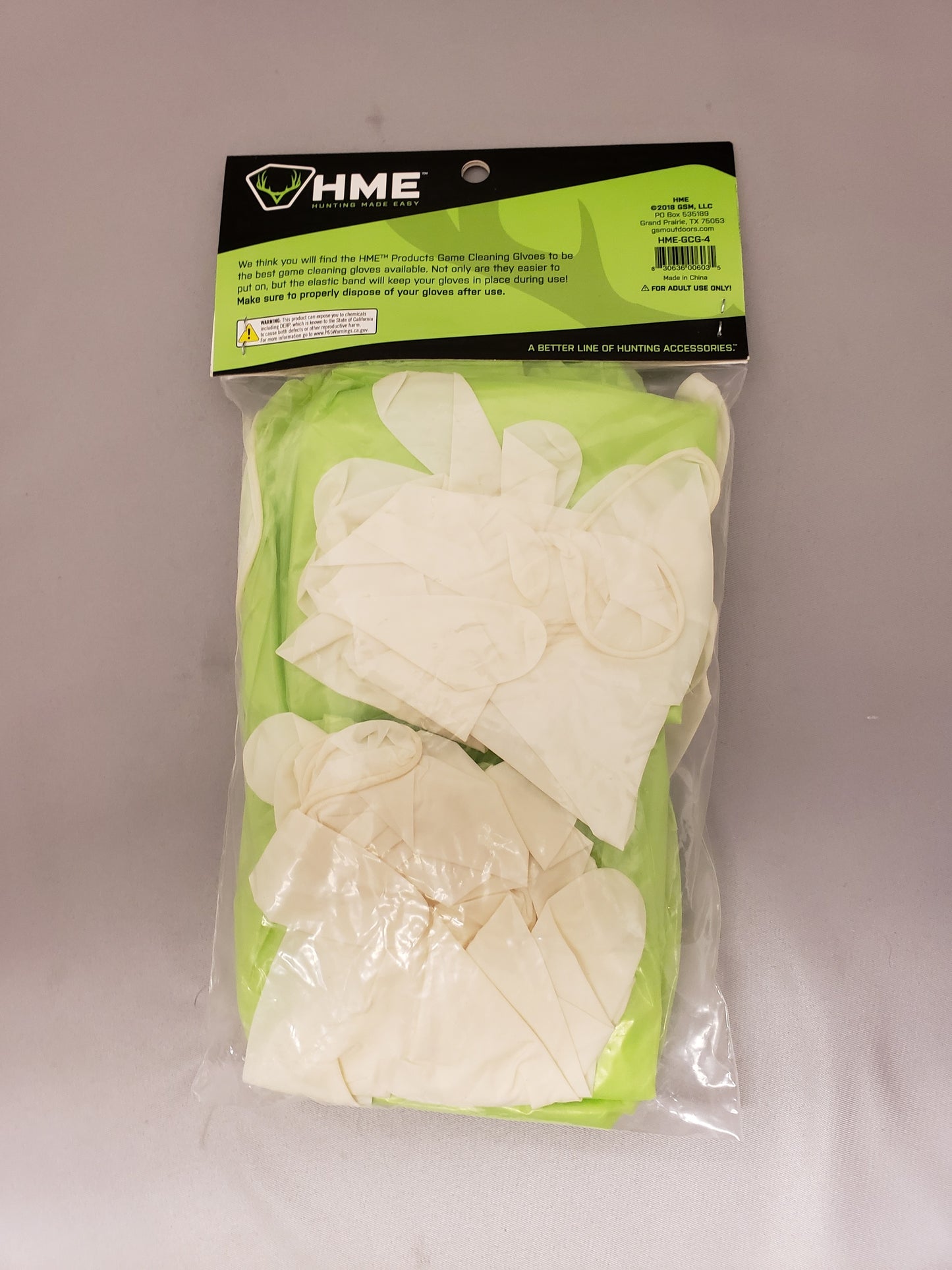 HME Disposable Game Cleaning Gloves 4-Pack HME-GCG-4
