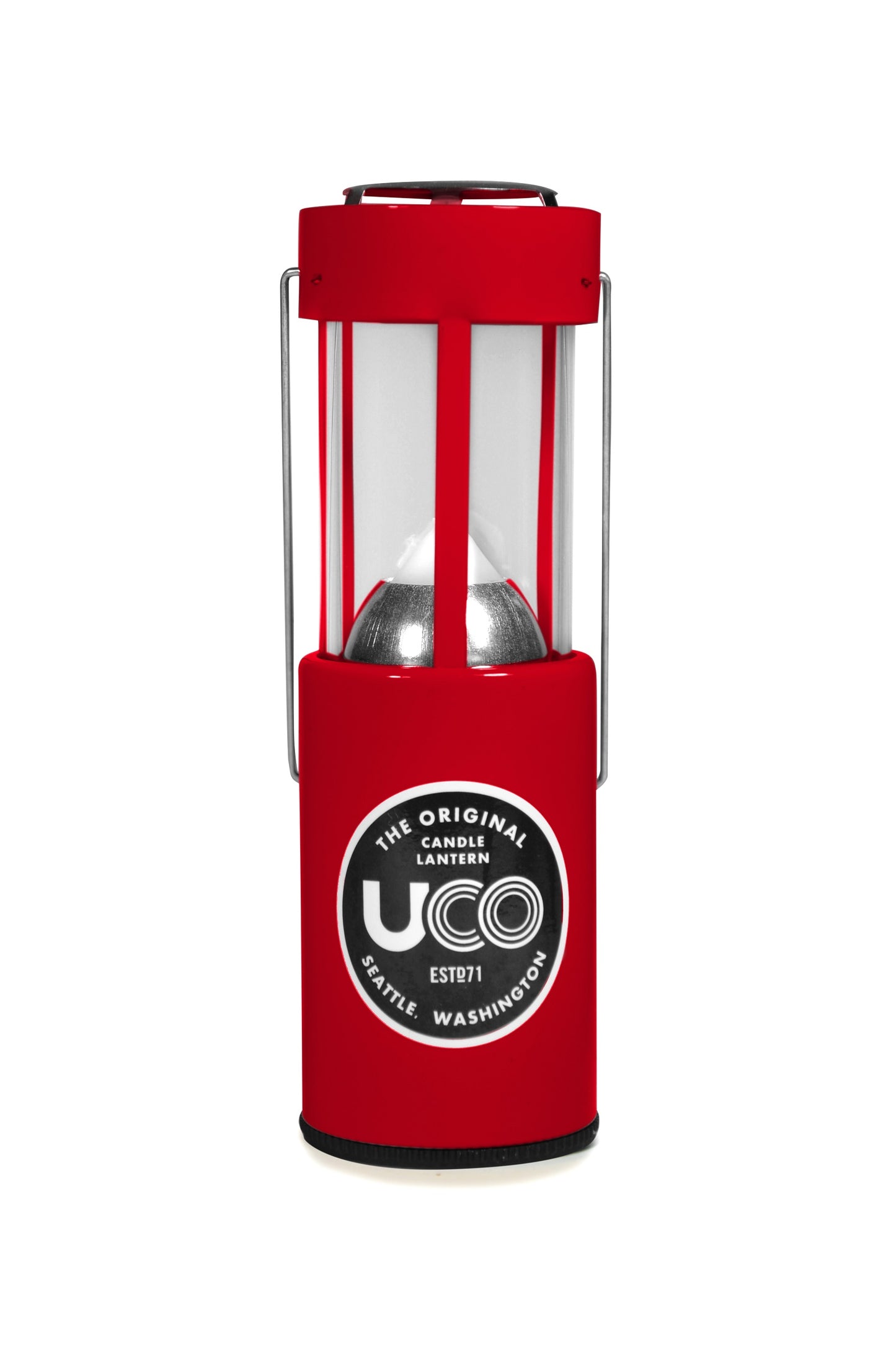 UCO Original Candle Lantern Powder Coated Red L-C-STD