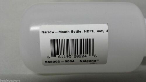 Nalgene Ultralite Narrow Mouth 4oz BPA-Free HDPE Round Storage Bottle